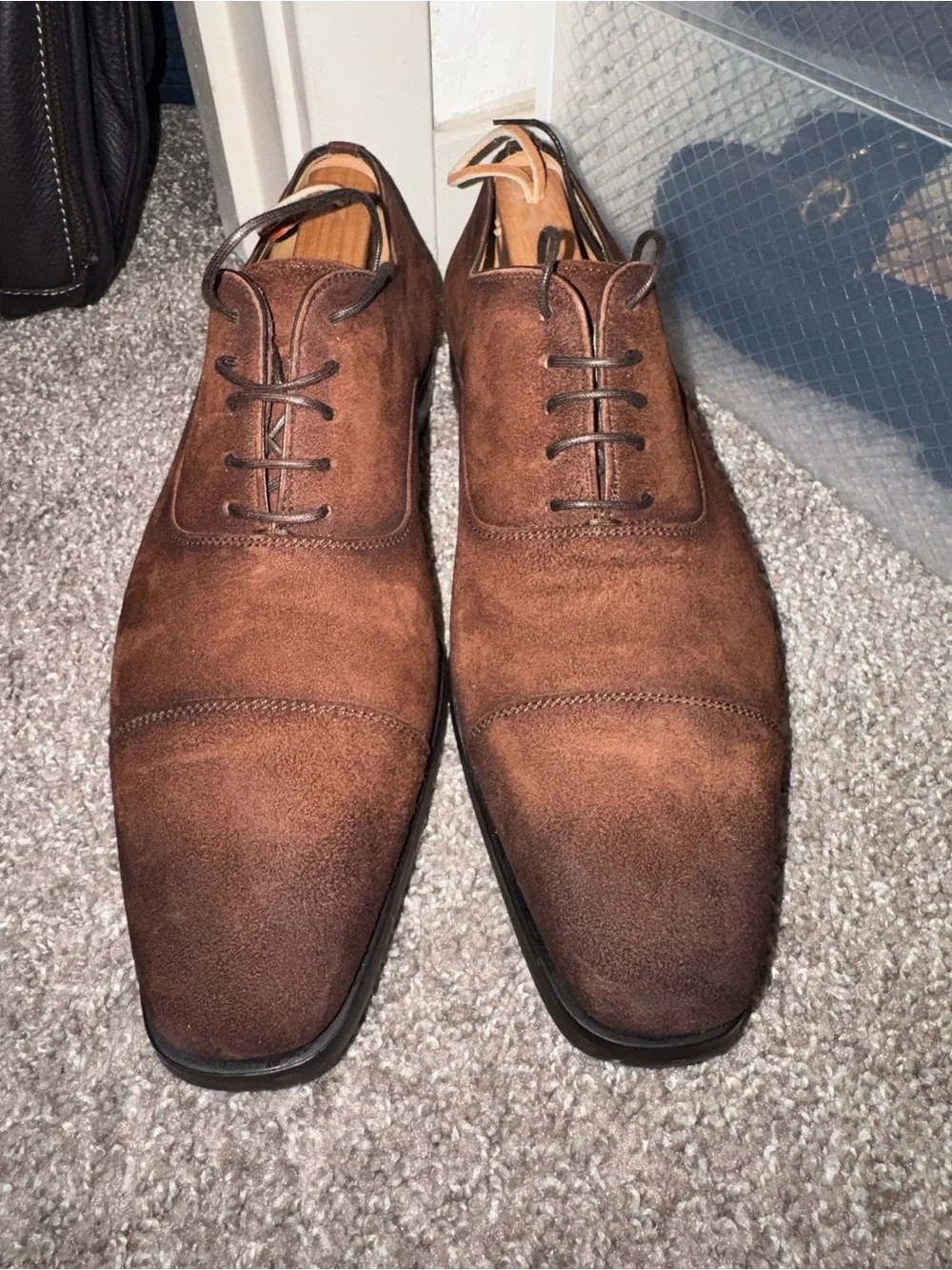 Magnanni Brown Suede Oxford